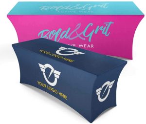 stretch fit custom table cover
